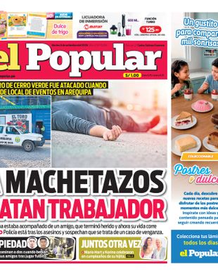 Edición Impresa - El Popular | Sur - Martes 08 de Setiembre del 2026