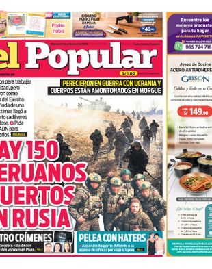 Edición Impresa - El Popular | Norte - Miercoles 09 de Setiembre del 2026