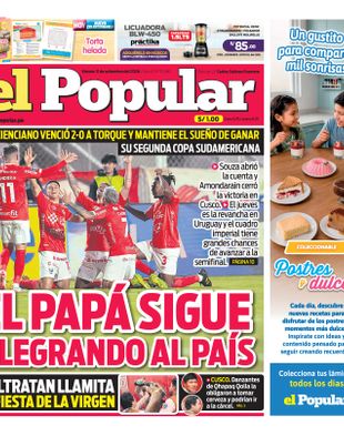 Edición Impresa - El Popular | Sur - Viernes 11 de Setiembre del 2026