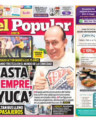 Edición Impresa - El Popular | Sur - Sabado 12 de Setiembre del 2026