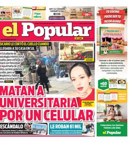 Edición Impresa - El Popular | Lima - Viernes 25 de Setiembre del 2026