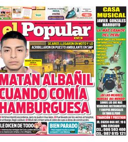 Edición Impresa - El Popular | Lima - Miercoles 30 de Setiembre del 2026