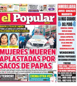 Edición Impresa - El Popular | Lima - Jueves 01 de Octubre del 2026
