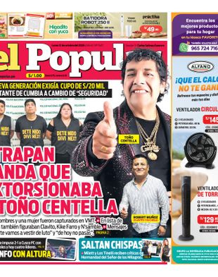 Edición Impresa - El Popular | Sur - Lunes 12 de Octubre del 2026