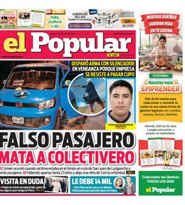 Edición Impresa - El Popular | Lima - Jueves 15 de Octubre del 2026
