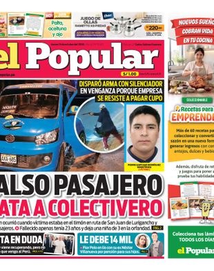 Edición Impresa - El Popular | Sur - Jueves 15 de Octubre del 2026